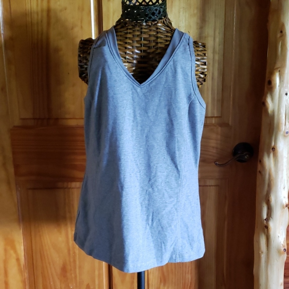 Athletic tank with built in bra
